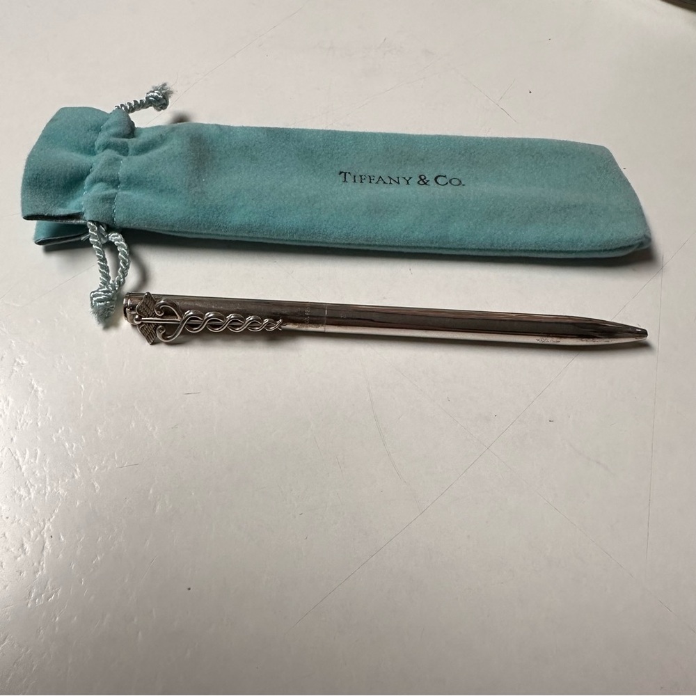 Tiffany & Co. Silver and Blue Accessory Set